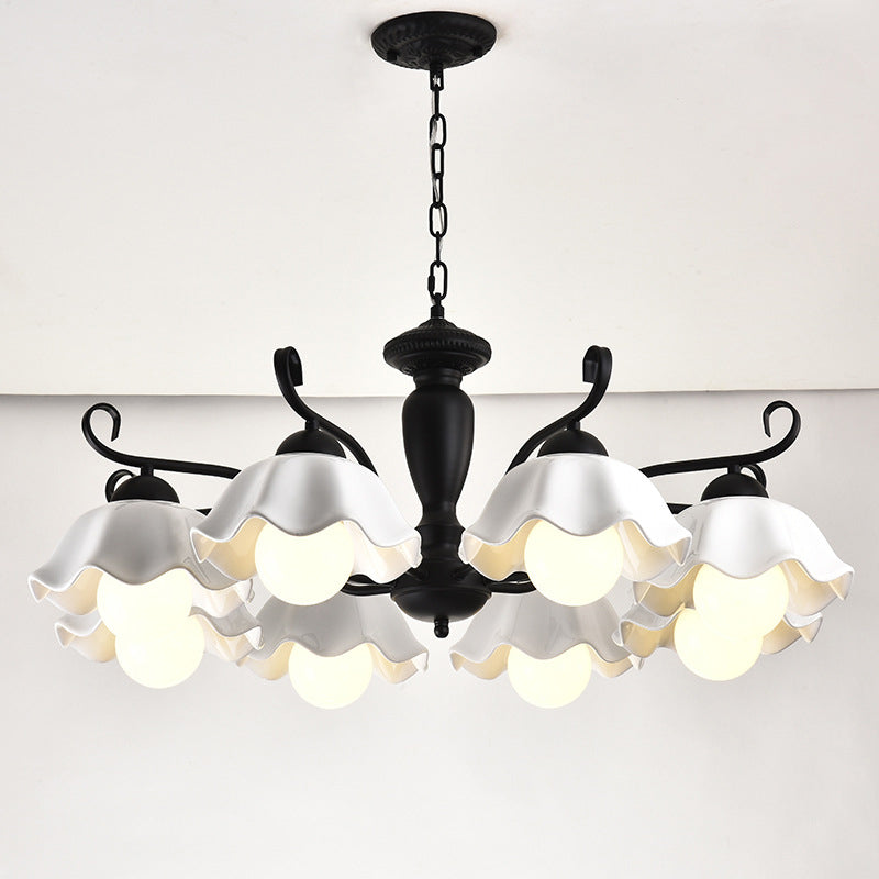 Lampada a sospensione a sospensione a sospensione in stile multi-testa Lampada a forma di lampadario per soggiorno per soggiorno