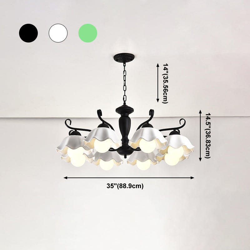 Lampada a sospensione a sospensione a sospensione in stile multi-testa Lampada a forma di lampadario per soggiorno per soggiorno