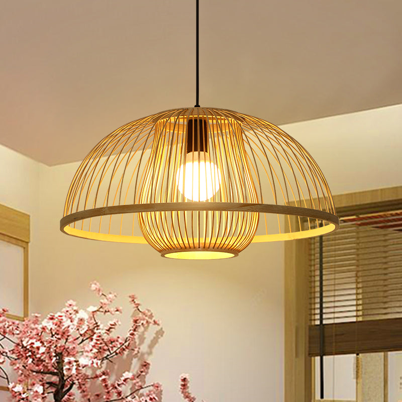 Bamboo moderne suspendu le luminaire pendentif simple pour le salon du salon