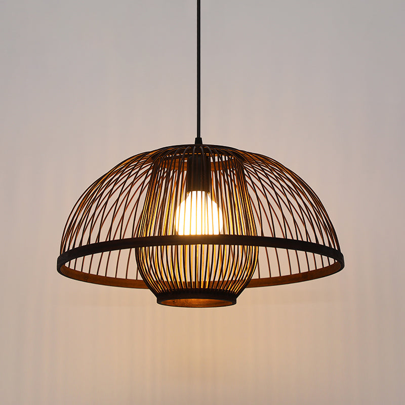 Bamboo moderne suspendu le luminaire pendentif simple pour le salon du salon