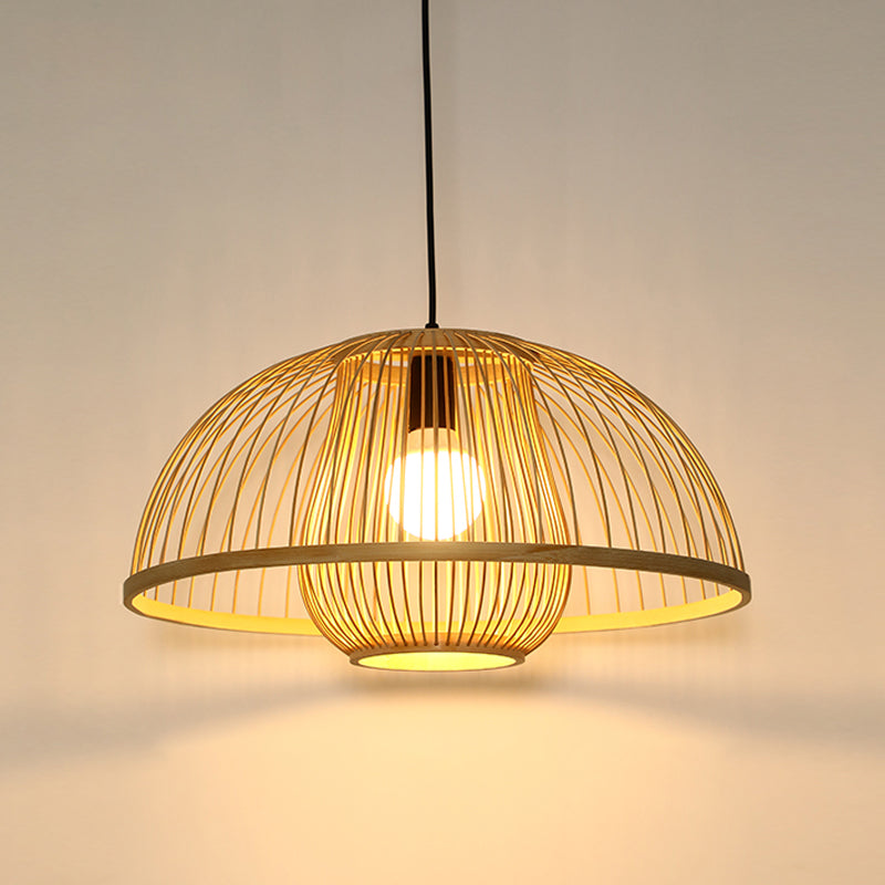 Bamboo moderne suspendu le luminaire pendentif simple pour le salon du salon