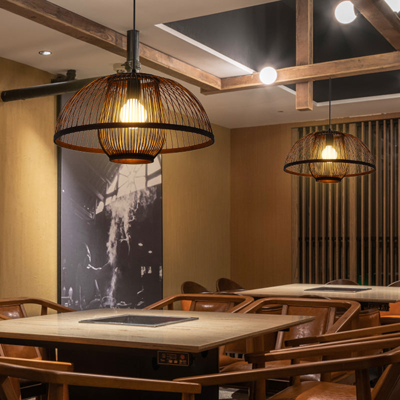 Bamboo moderne suspendu le luminaire pendentif simple pour le salon du salon