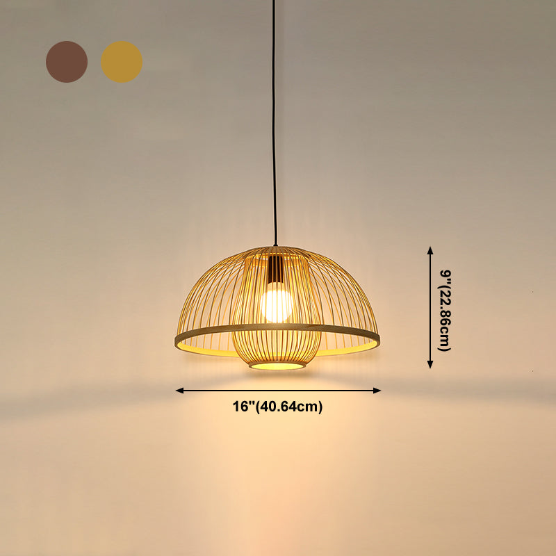 Bamboo moderne suspendu le luminaire pendentif simple pour le salon du salon
