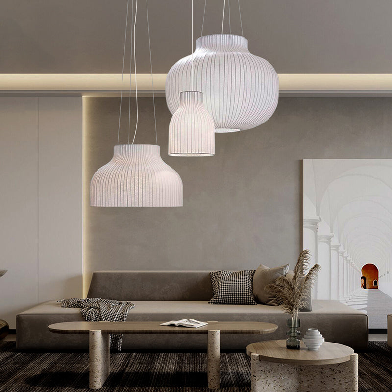 Ménage moderne suspendu en soie légère suspension pour le salon du salon