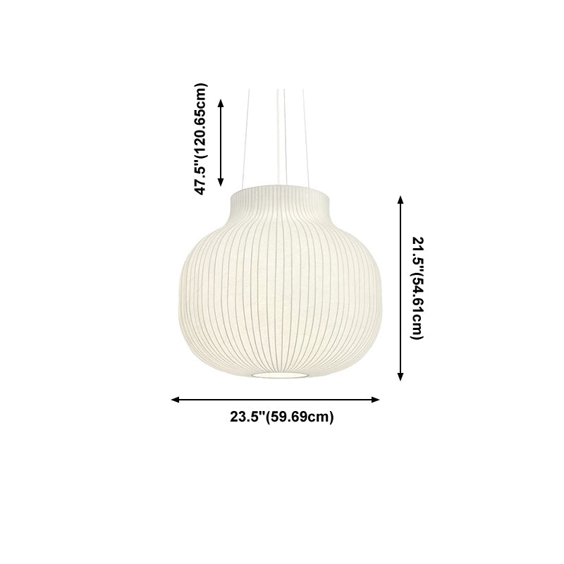 Ménage moderne suspendu en soie légère suspension pour le salon du salon