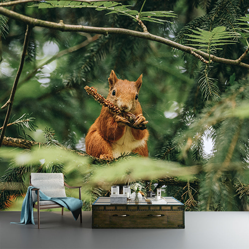 Fancy 3D Print Style Wild Animal Mural Mildew Resistant Room Wall Art