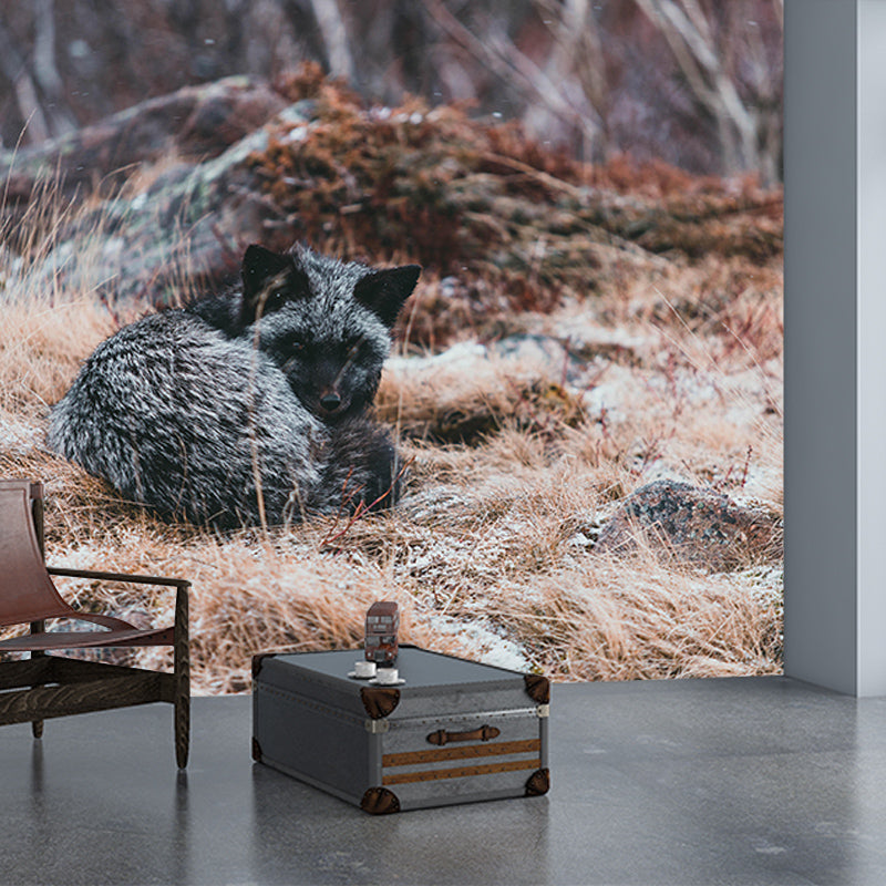 Mural 3D Contemporary Style Wild Animal Mildew Resistant Room Wall Covering