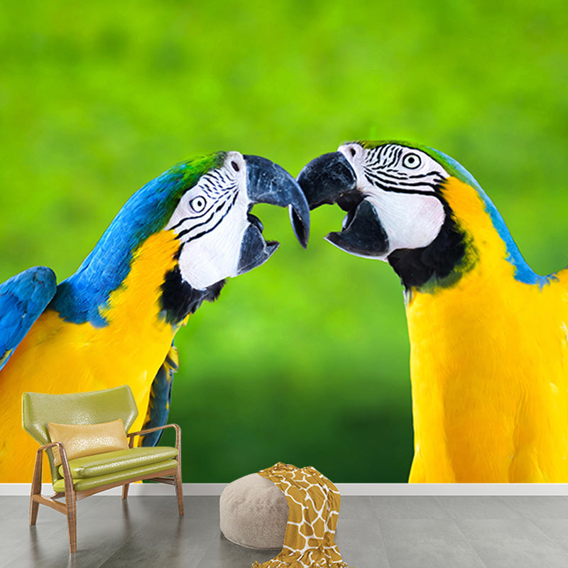 Vivid Animal Contemporary Style Wild Animal Mural Mildew Resistant Wall Covering