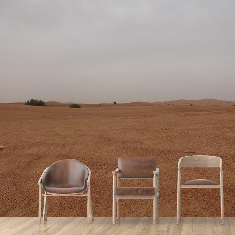 Contemporary Style Desert Wall Mural Mildew Resistant Wall Decor