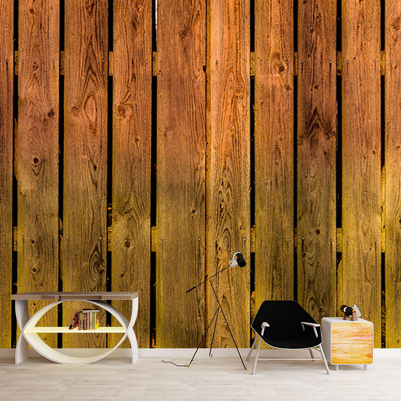 Wood 3D Industrial Style Wood Texture Mural Mildew Resistant Wall Decor