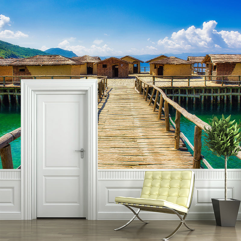 Space Extension Mildew Resistant Mural Wallpaper Bedroom Wall Decor