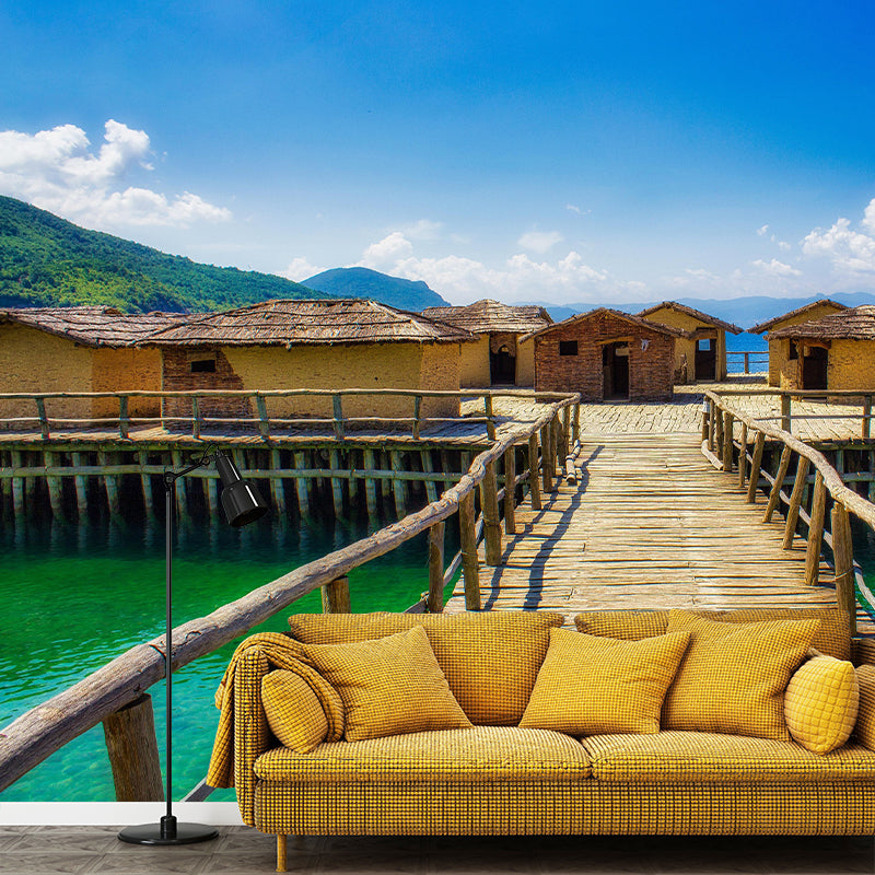 Space Extension Mildew Resistant Mural Wallpaper Bedroom Wall Decor