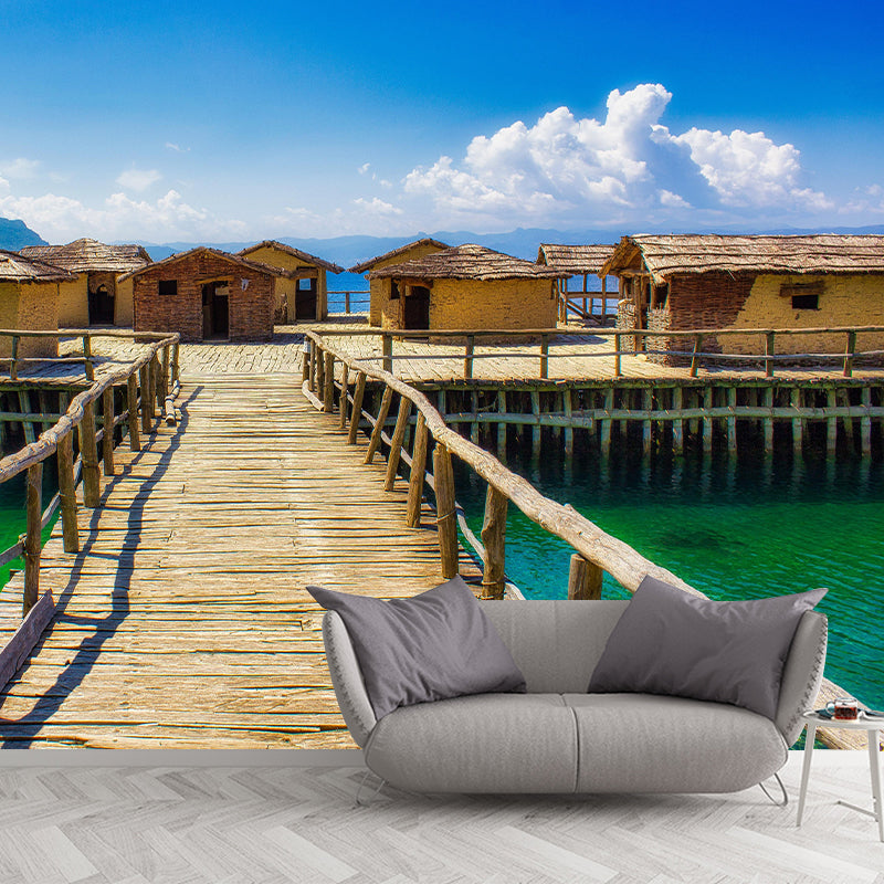 Space Extension Mildew Resistant Mural Wallpaper Bedroom Wall Decor