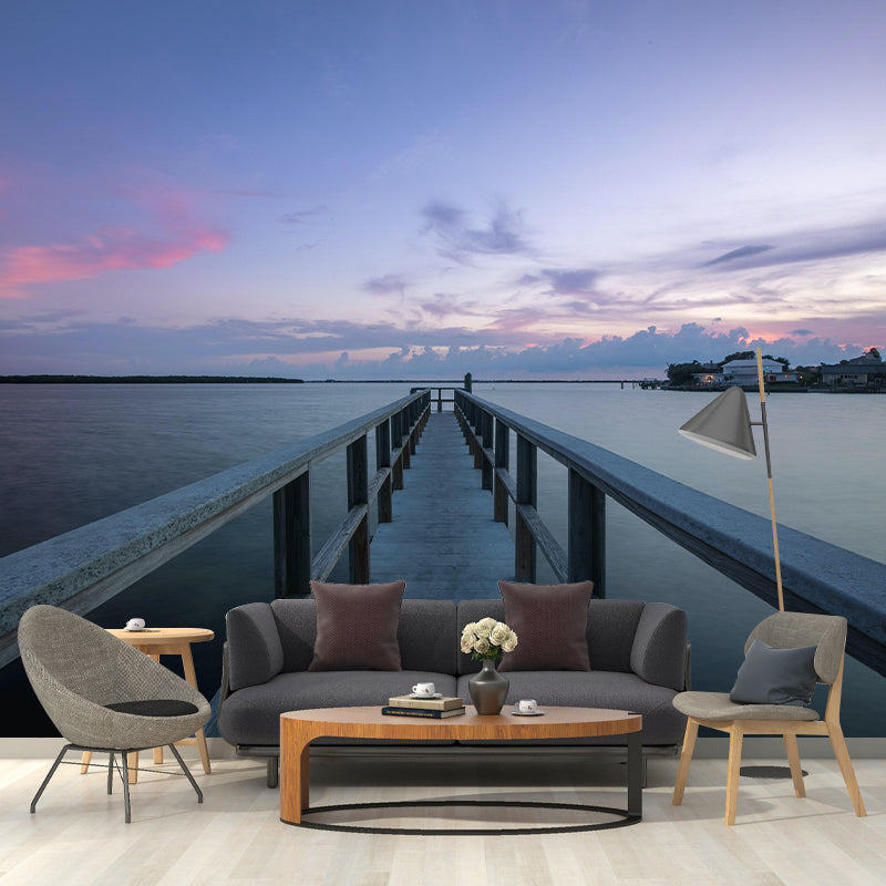 Bridge Scene Customized Space Extension Mural Wallpaper Photography Wall Art