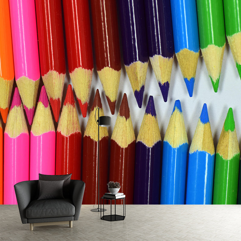 Pencil Color Eco-friendly Personal Hobby Mural Drawing Wallpaper Atelier Wall Decor
