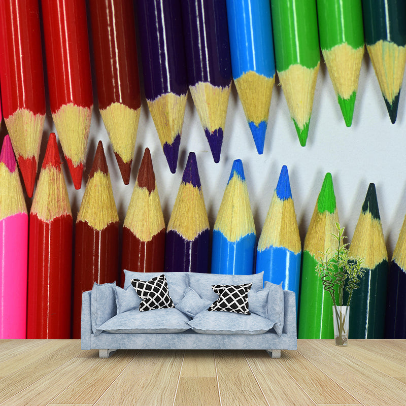 Pencil Color Eco-friendly Personal Hobby Mural Drawing Wallpaper Atelier Wall Decor