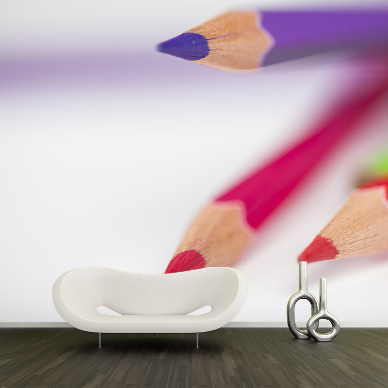 Pencil Color Eco-friendly Personal Hobby Mural Drawing Wallpaper Atelier Wall Decor