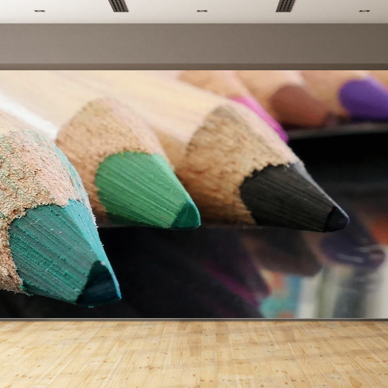Fancy 3D Pencil Mildew Resistant Personal Hobby Mural Drawing Wallpaper for Atelier