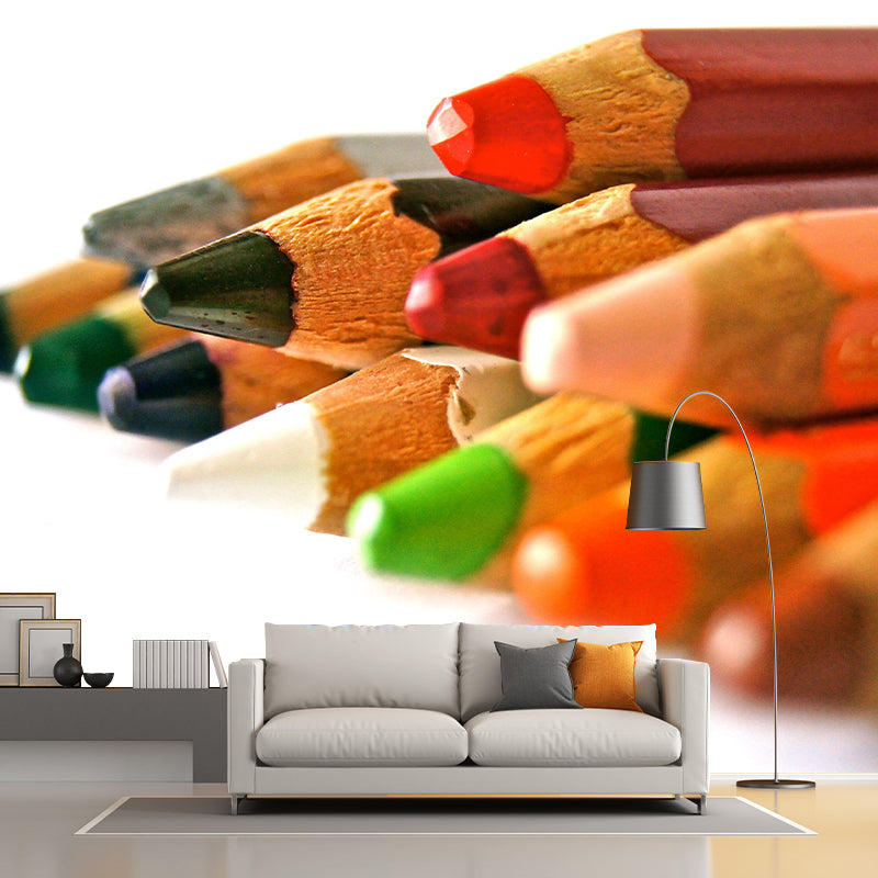 Pencil Color Customized Personal Hobby Mural Drawing Wallpaper Home Decor