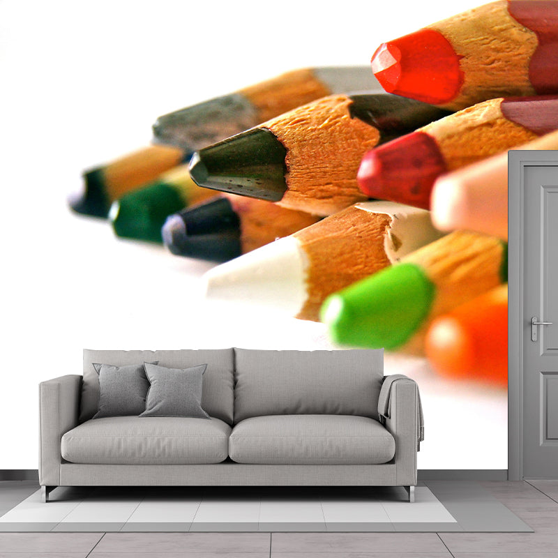 Pencil Color Customized Personal Hobby Mural Drawing Wallpaper Home Decor