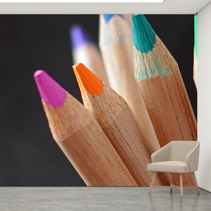 Pencil Color Customized Personal Hobby Mural Drawing Wallpaper Home Decor
