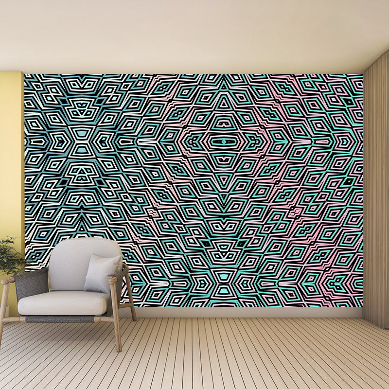 3D Geometry Customized Mildew Resistant Geometry Mural Wallpaper Decorative Wall Art