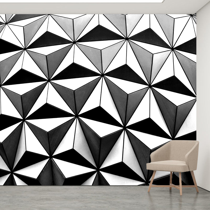 3D Geometry Customized Mildew Resistant Geometry Mural Wallpaper Decorative Wall Art