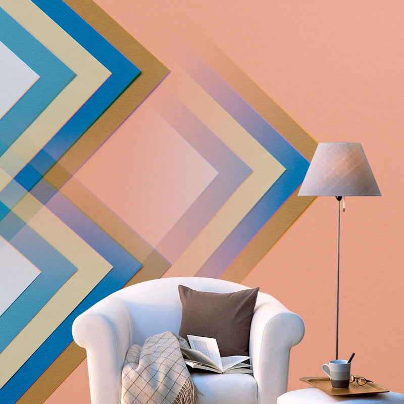 Optical Illusion Eco-friendly Geometry Wall Mural Wallpaper Decorative Wall Decor