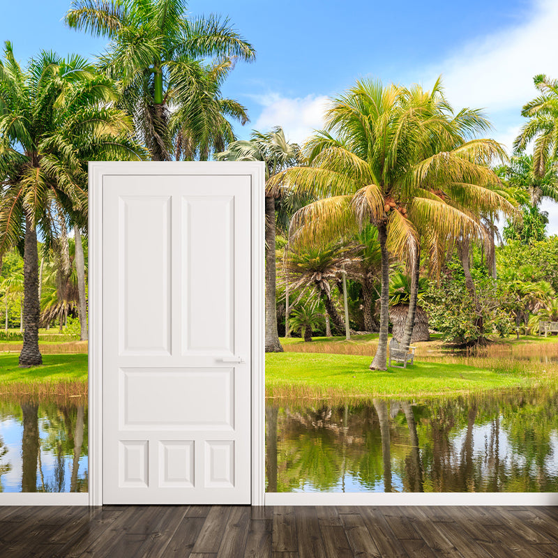Waterproof Tropical Palm Mural Wallpaper Photography Wall Art