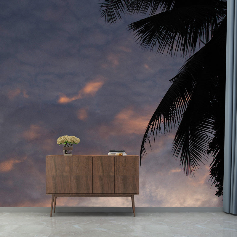 Tropical Palm Mildew Resistant Mural Decorative Photography Wall Covering