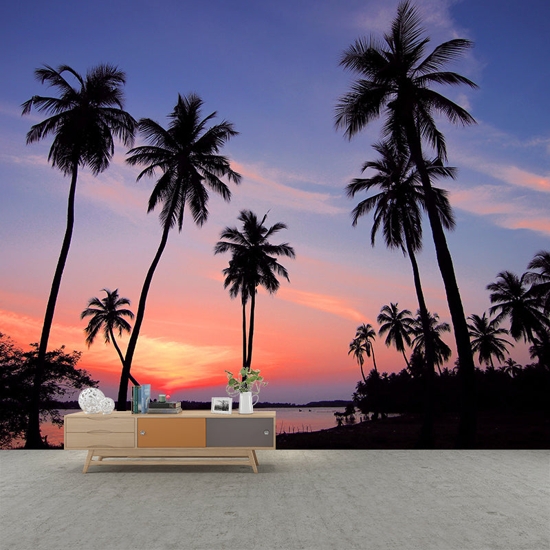 Tropical Palm Mildew Resistant Mural Wallpaper Decorative Photography Wall Covering