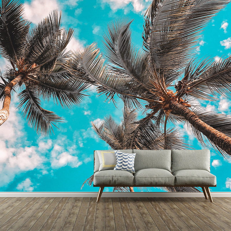 Holiday Eco-friendly Tropical Palm Mural Wallpaper Decorative Photography Wall Art