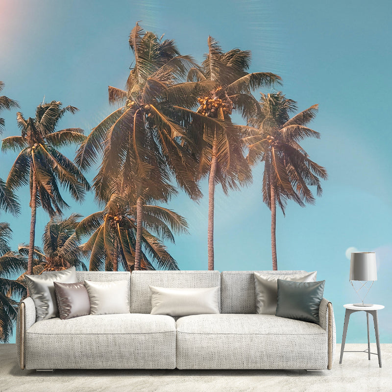 Holiday Eco-friendly Tropical Palm Mural Wallpaper Decorative Photography Wall Art