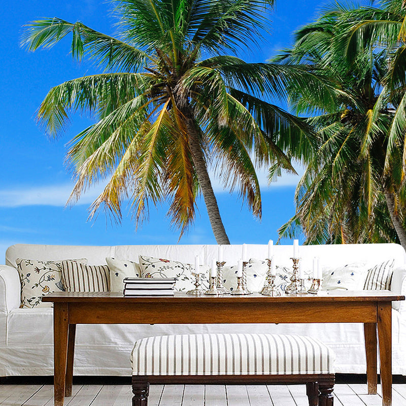 Tree Mildew Resistant Tropical Palm Mural Decorative Photography Home Decor