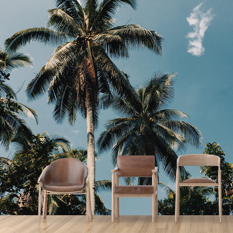 Customized Tropical Palm Mural Wallpaper Decorative Photography Wall Decor