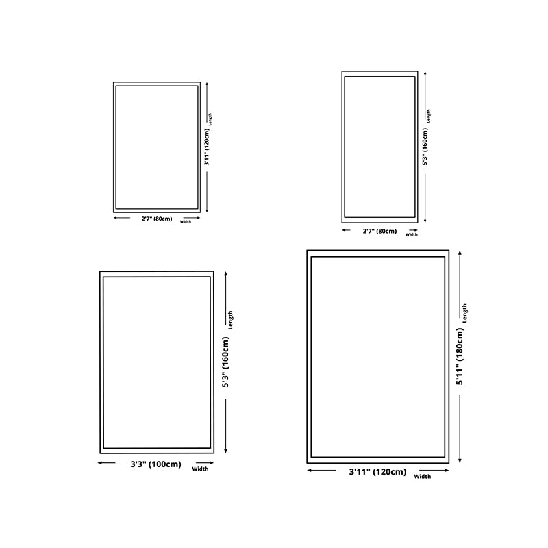 Black Modern Rug Polyester Stripe Area Rug Stain Resistant Rug for Home Decor