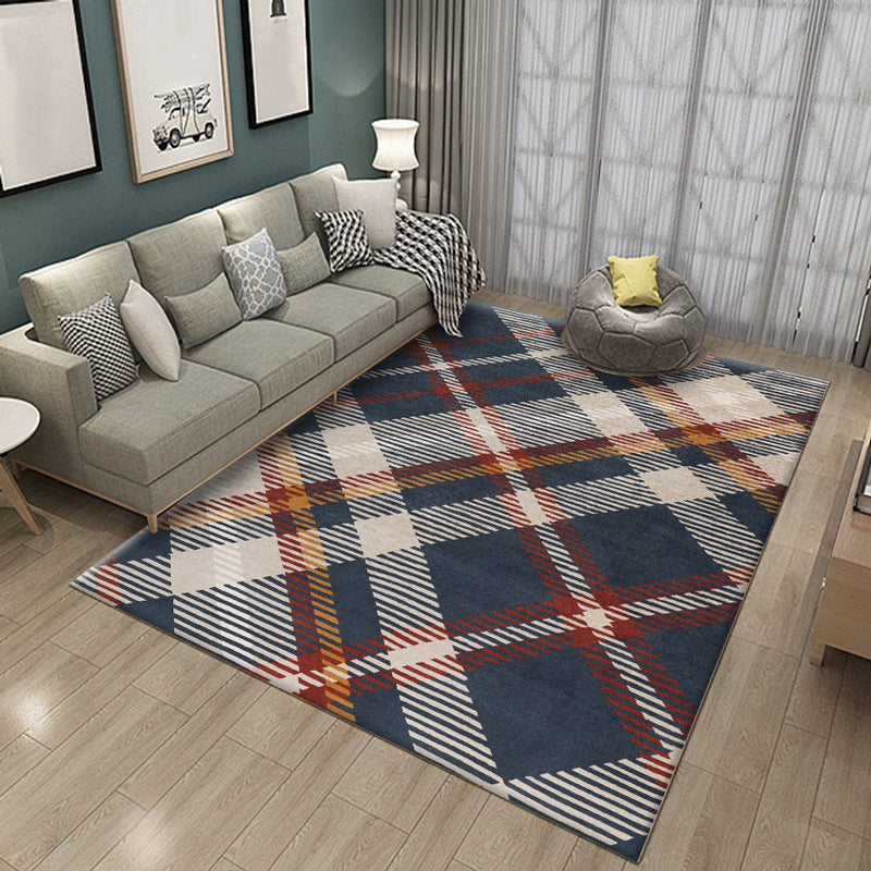 Beige Modern Rug Polyester Geometric Indoor Rug Washable Rug for Living Room