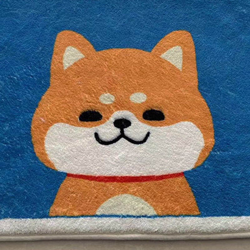 Dark Red Arc Indoor Rug Polyester Modern Rug Washable Rug for Home Decoration