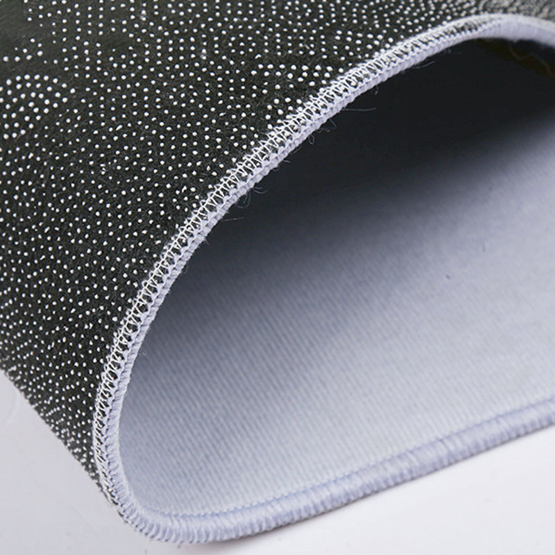 Gray Modern Carpet Polyester Graphic Indoor Carpet Non-Slip Backing Carpet for Home Decor