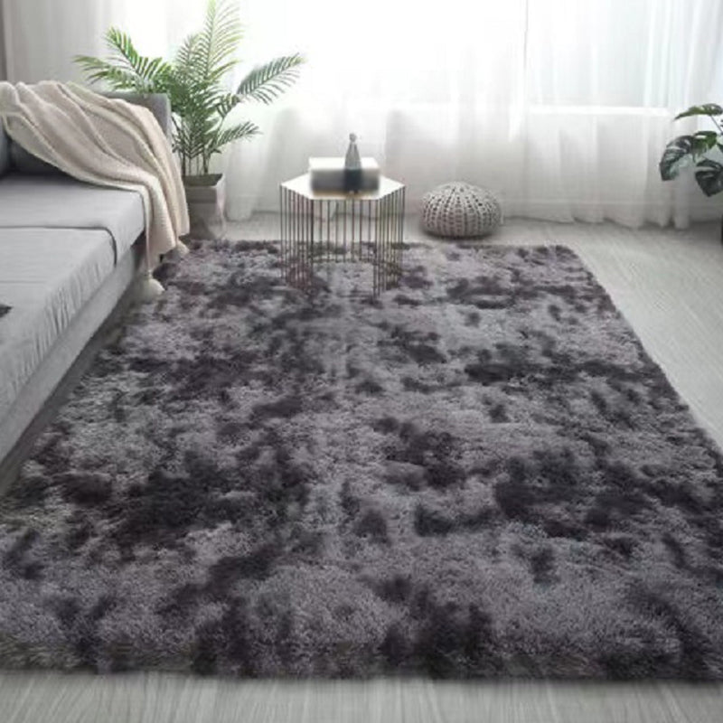 Modern Tie-dye Plush Rug Indoor Rug Washable Pet Friendly Carpet for Home Decor