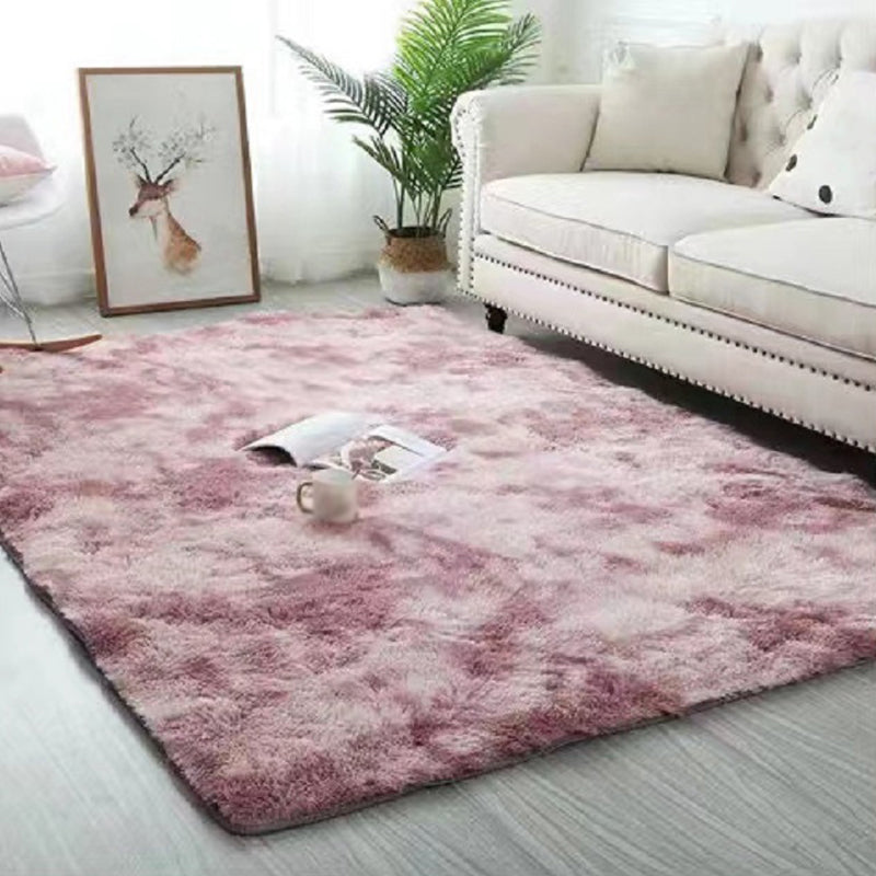 Modern Tie-dye Plush Rug Indoor Rug Washable Pet Friendly Carpet for Home Decor