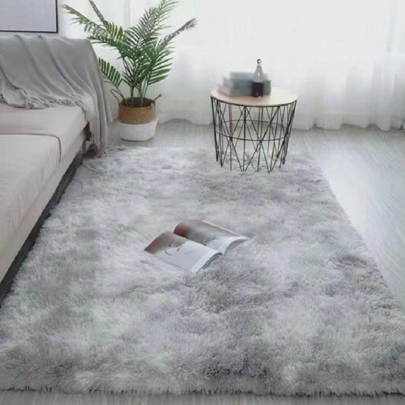 Alfombra de felpa de tie-dye moderna alfombra interior lavable alfombra para mascotas para decoración del hogar