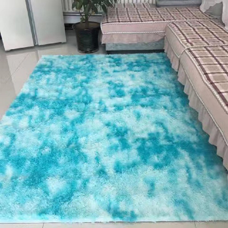 Modern Tie-dye Plush Rug Indoor Rug Washable Pet Friendly Carpet for Home Decor