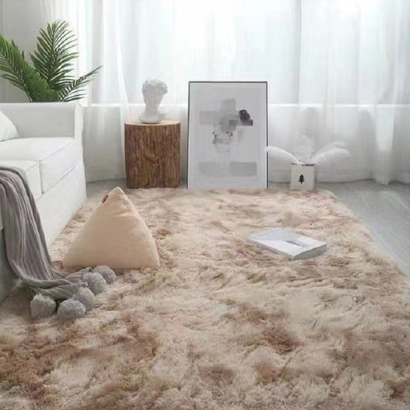 Alfombra de felpa de tie-dye moderna alfombra interior lavable alfombra para mascotas para decoración del hogar