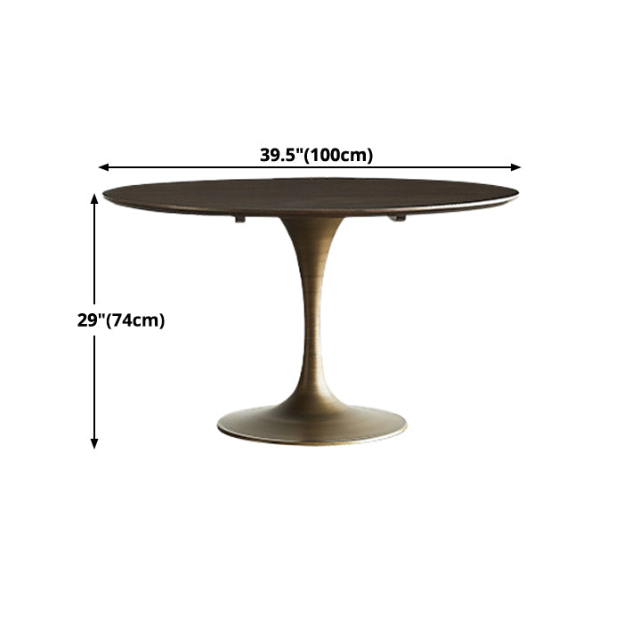 Round Tulip Base Dinette Table Traditional Luxury Dining Room Table for Home