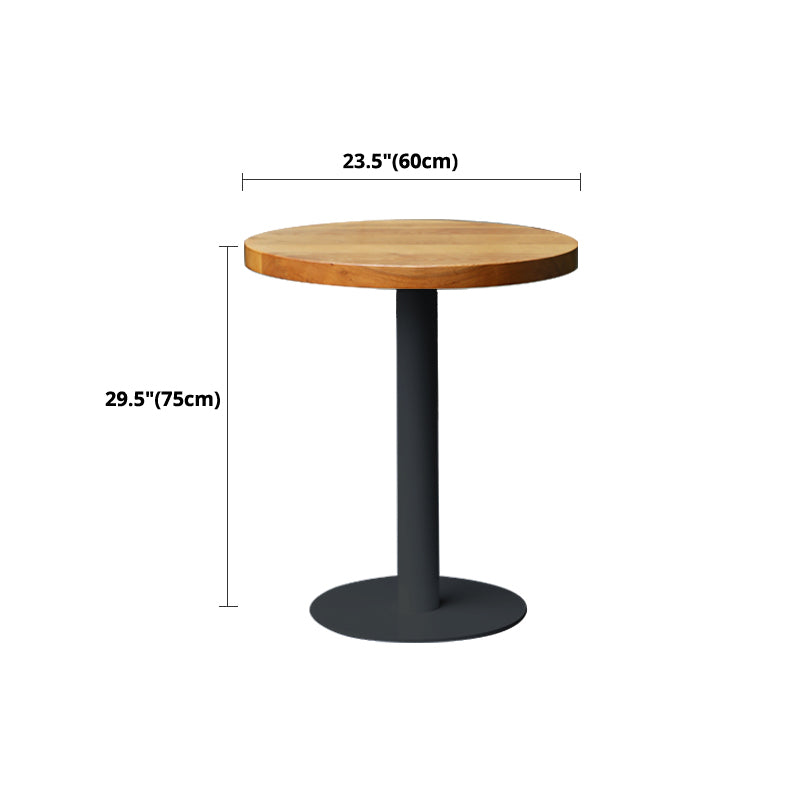 Pedestal Base Dining Site Table Industrial Style Dining Room Collection for Home
