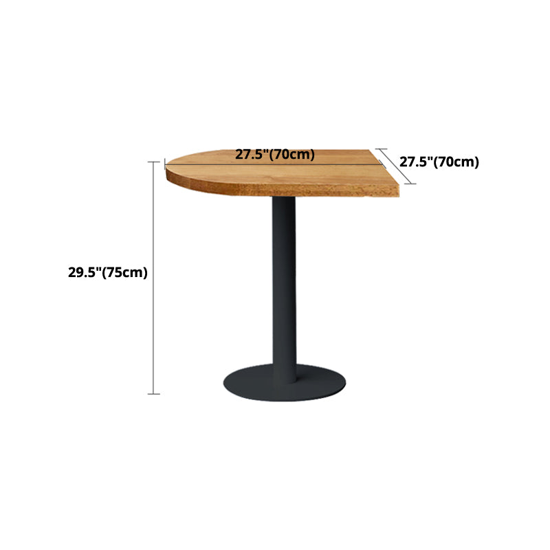 Pedestal Base Dining Site Table Industrial Style Dining Room Collection for Home