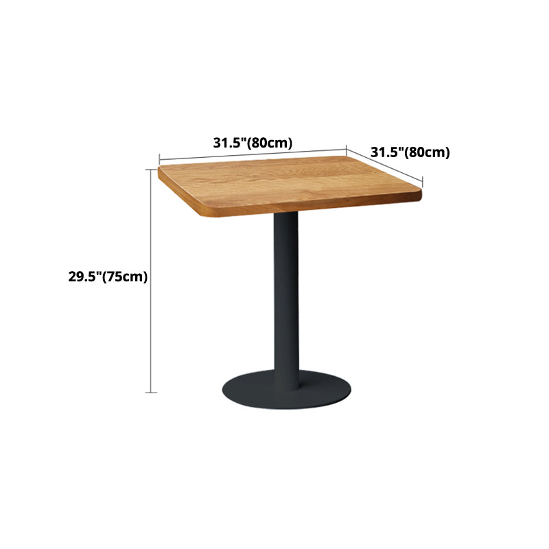 Pedestal Base Dining Site Table Industrial Style Dining Room Collection for Home