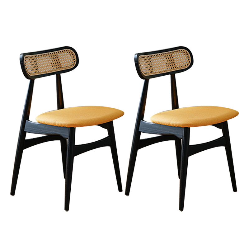 Chaises de salle à manger latérales en bois de chaise latérale de salle à manger à dossier ouvert de style moderne pour un usage domestique