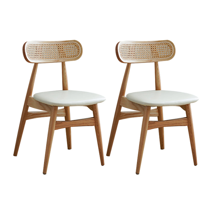 Chaises de salle à manger latérales en bois de chaise latérale de salle à manger à dossier ouvert de style moderne pour un usage domestique